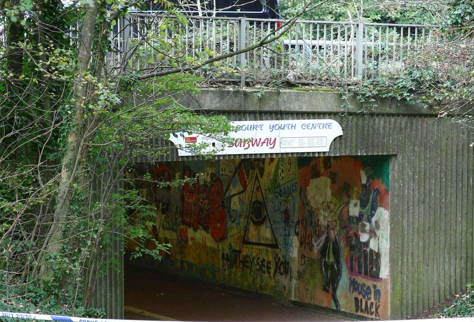 Whitfield underpass didn’t use to have any lighting. Picture: Matt Bristow