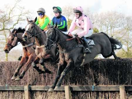 Action from the opening meeting of the season at Detling last month