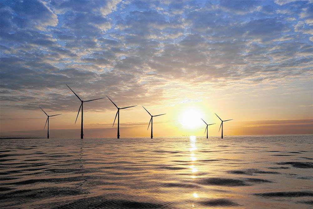 The existing Kentish Flats wind farm off the Whitstable and Herne Bay coast