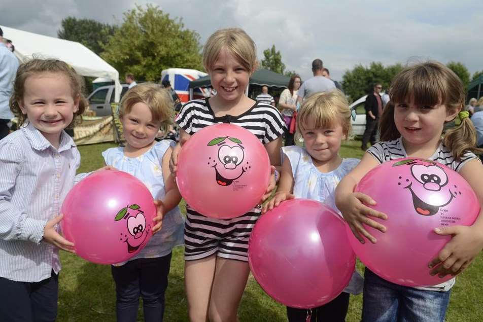 Ruby Drayton, five, Imogen Coomber, four, Kira Demwell, eight, Olivia Coomber, four and Tayla Demwell, four