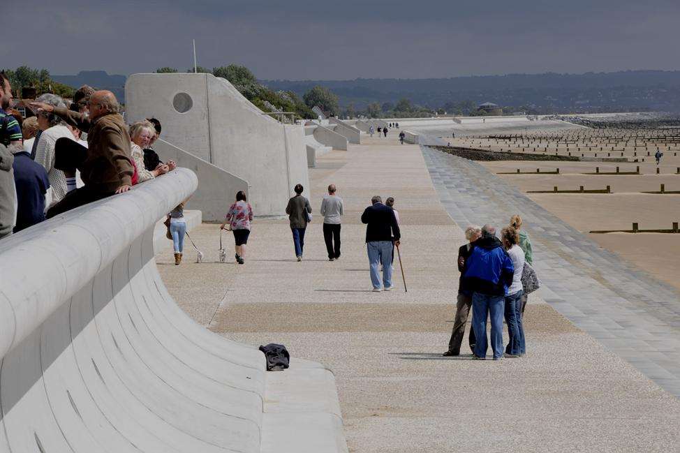 The sea defences at Dymchurch