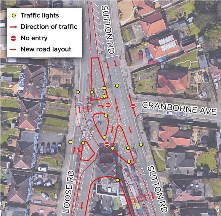 Kent County Council had outlined this plan for the Wheatsheaf junction previously