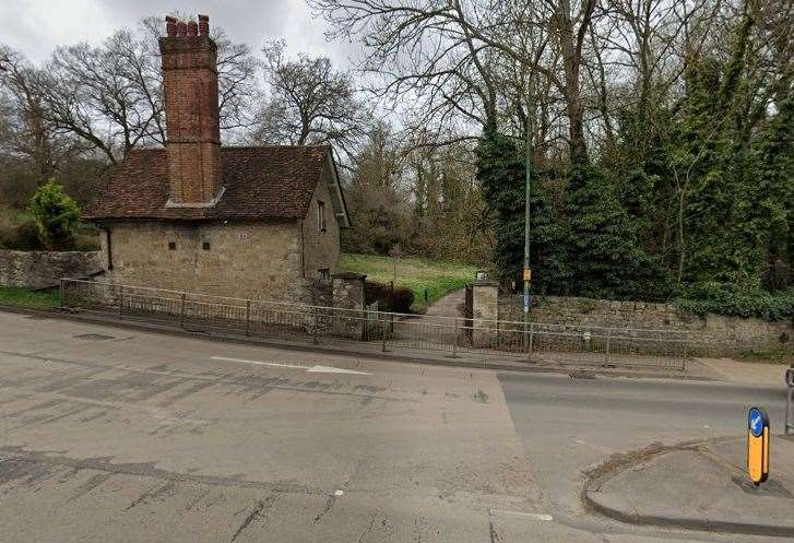 The entrance to Mote Park off Willington Street, opposite the junction with Deringwood Drive. Picture: Google