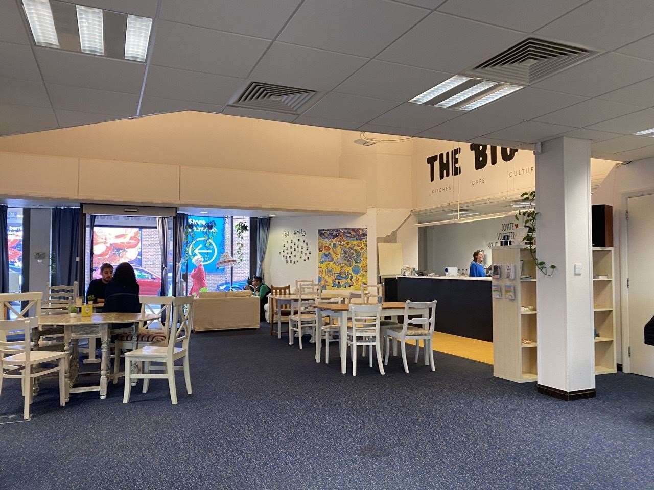 The Big Drum in Canterbury was a mix between a café, a yoga studio and a food bank (60344282)