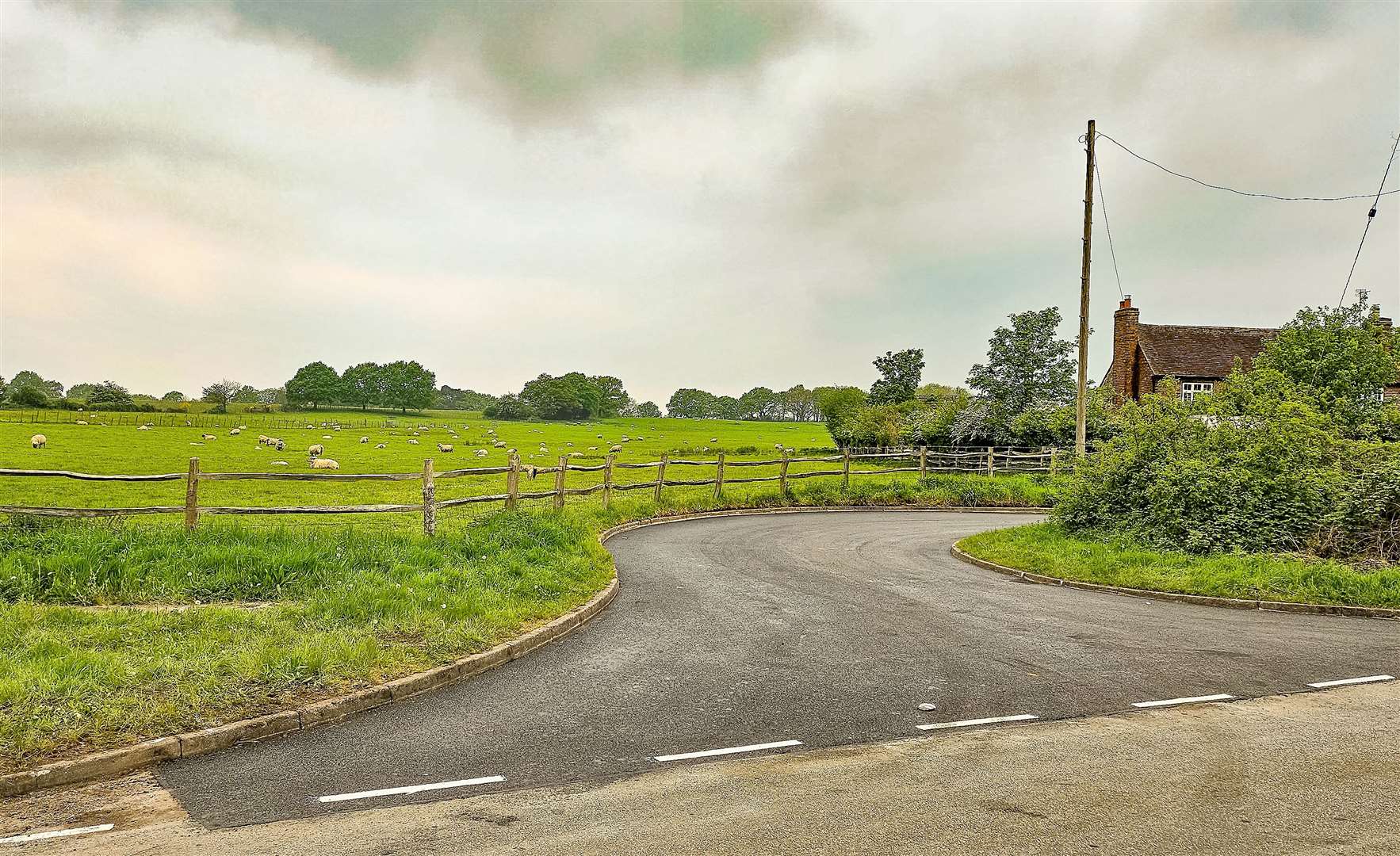 The proposed entrance to the quarry on land west of Roughetts Road, Ryarsh. Photo: Esprit Drone Services