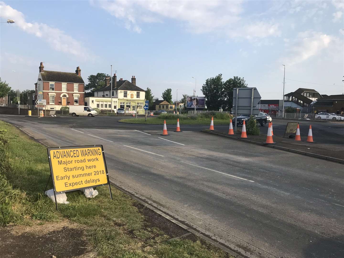 Sittingbourne town centre regeneration roadworks (2141429)