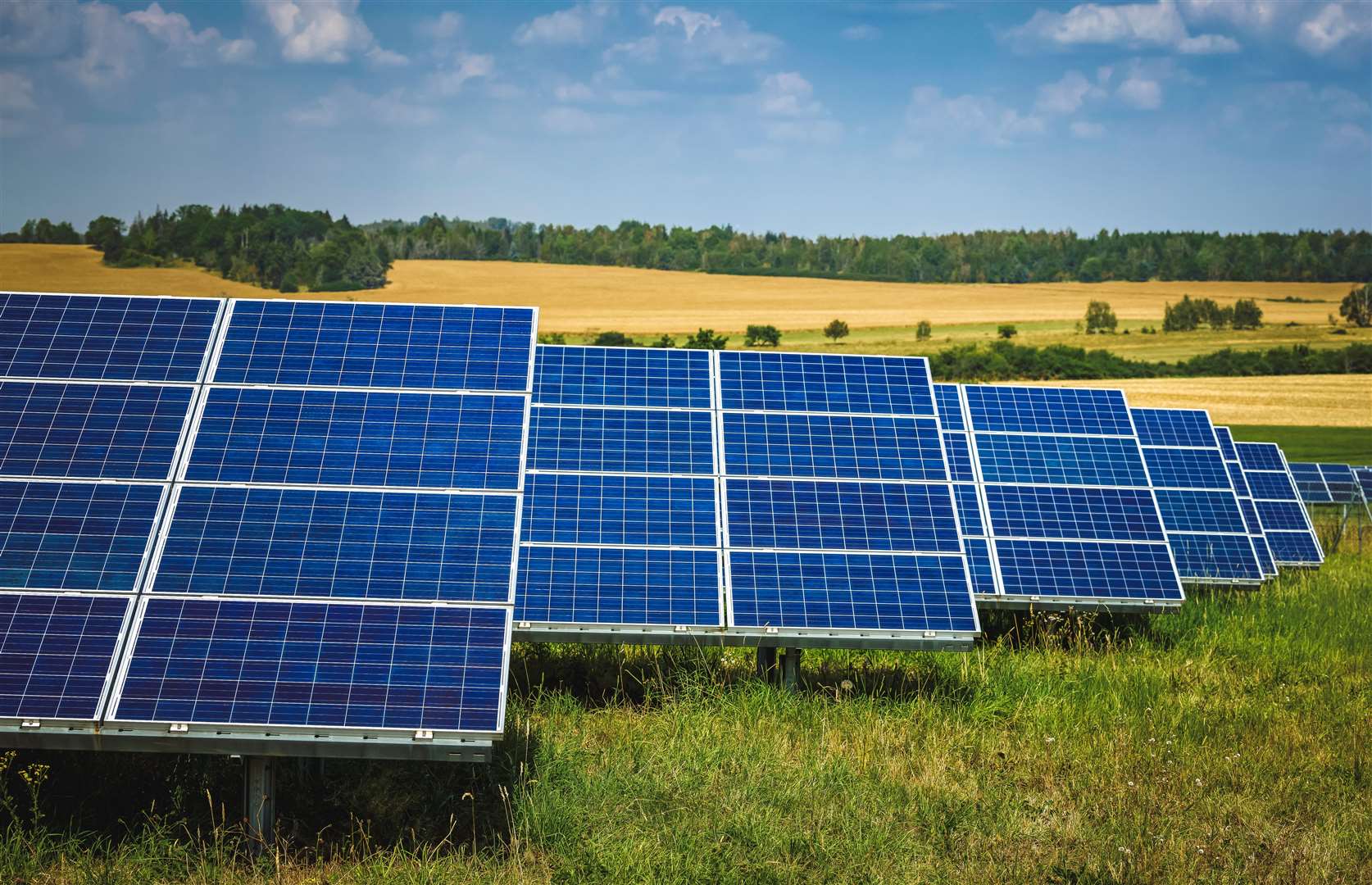 Councillors said they’d prefer to see solar panels on roofs and car parks, not fields. Stock image