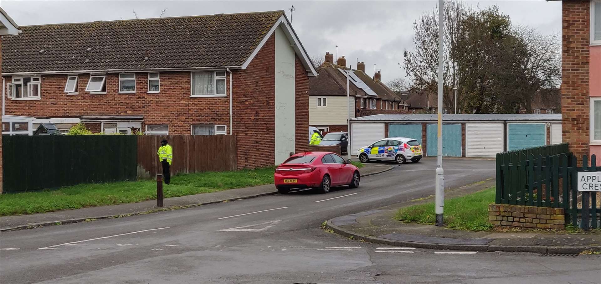 The fire took hold at a home near Harcourt Primary School. Photo: Rhys Griffiths