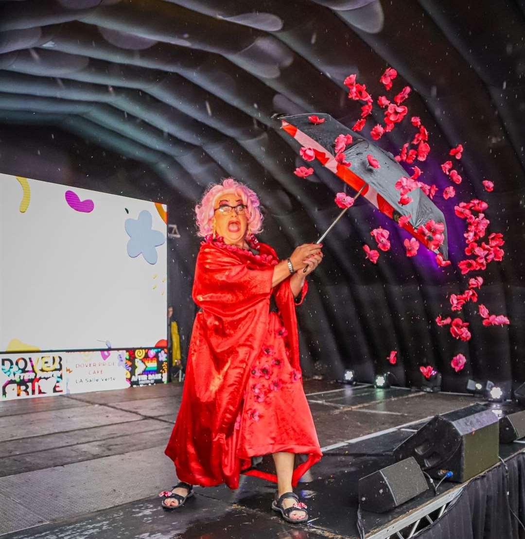 Poppy Love wowed crowds with her performance on the main stage at drag sos on main stage Picture: John Doughty Photography