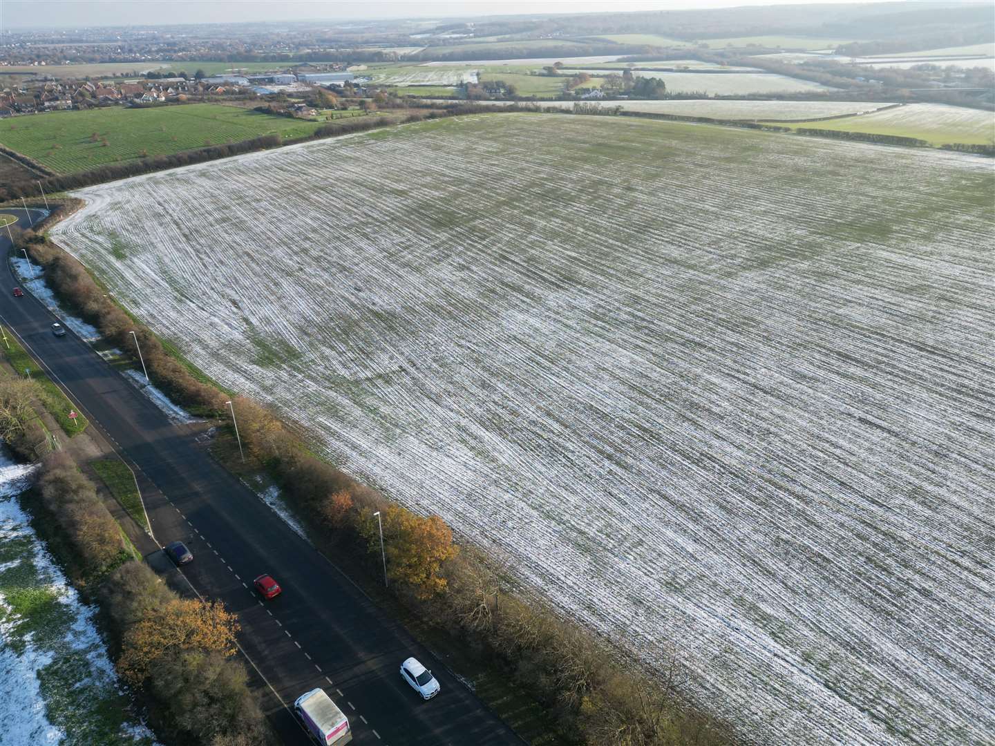 The area of land designated for the Benacre View building development, off the Old Thanet Way, Whitstable. Picture: Barry Goodwin