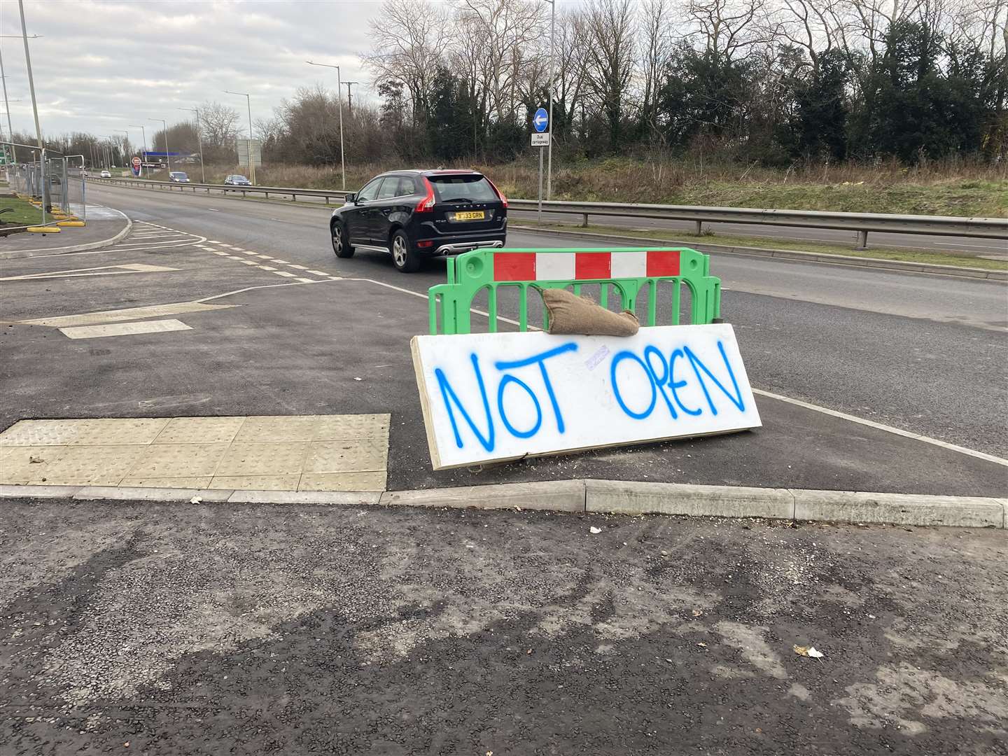 A sign from yesterday revealed the restaurant is yet to open