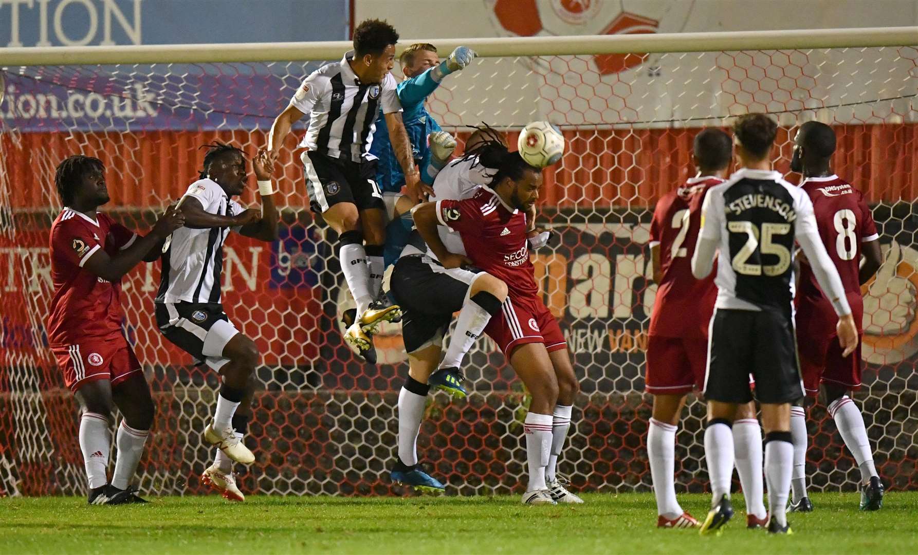 Gillingham put the Welling defence under pressure. Picture: Keith Gillard