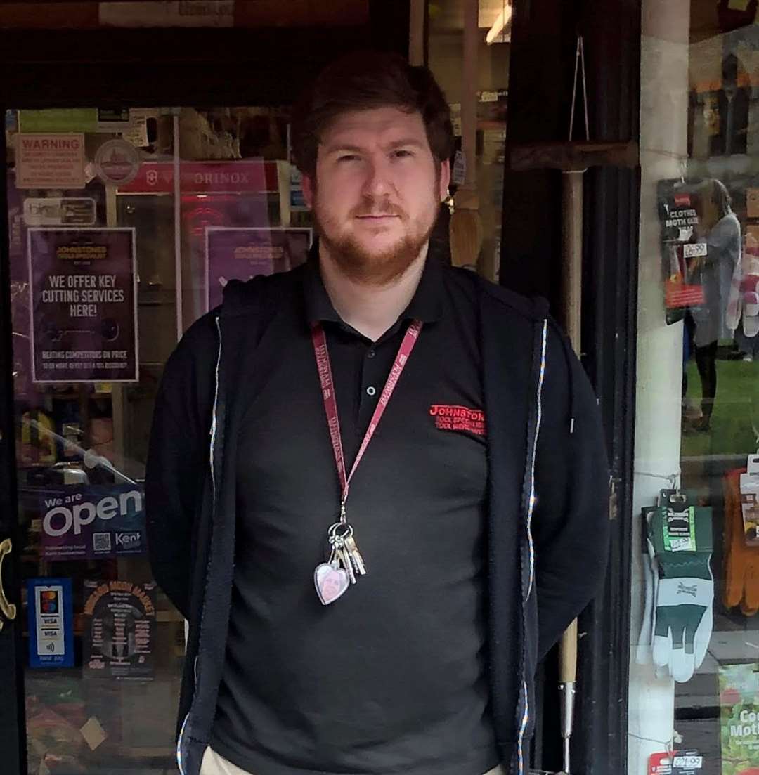 Shop manager Bradley Peachey