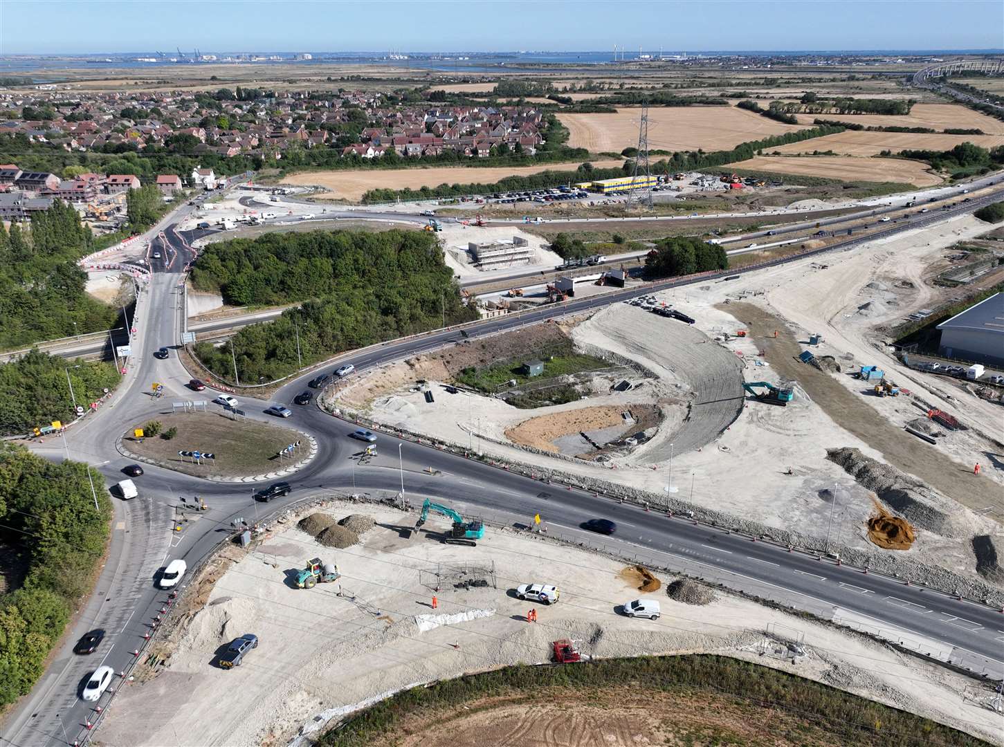 Progress on the Grovehurst junction this month. Picture: Phil Drew