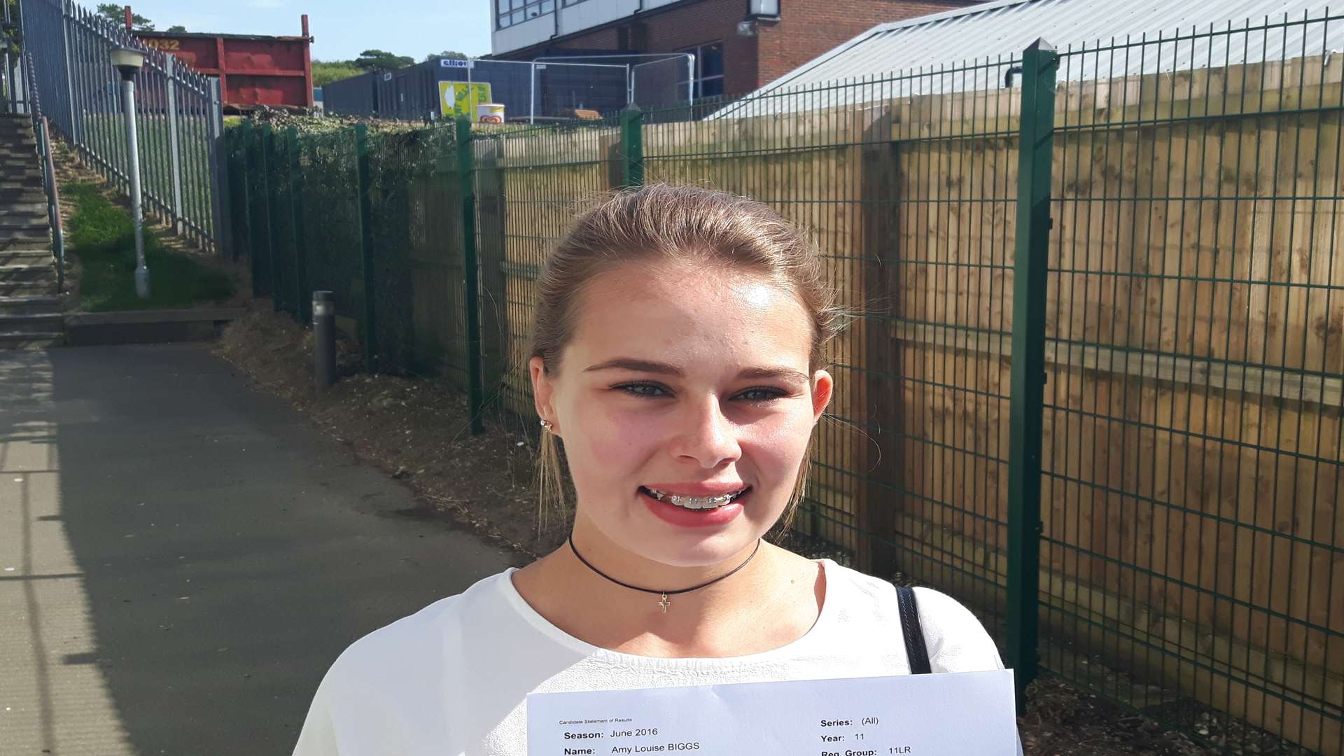 Amy Biggs of St Edmund's RC School, Dover.