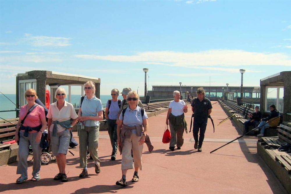 Walkers on Deal Pier