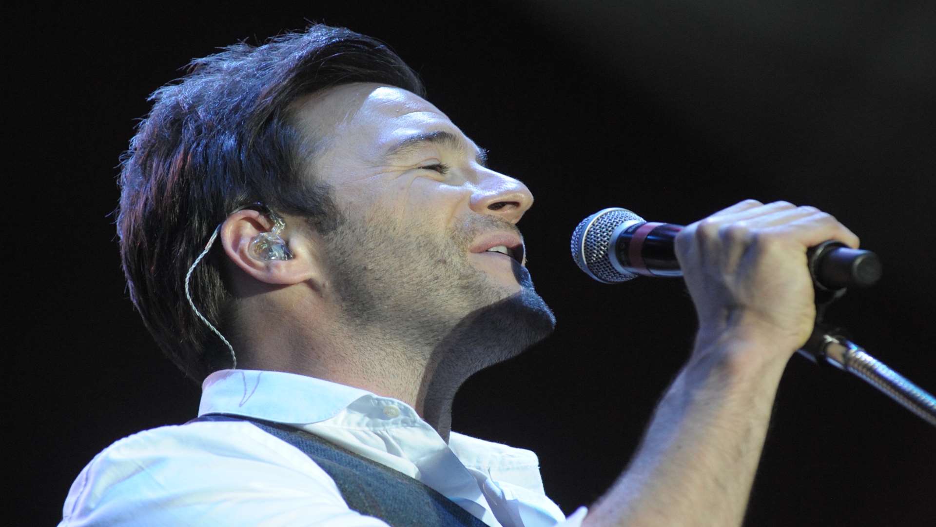 Shane Filan performing at a previous gig in the county