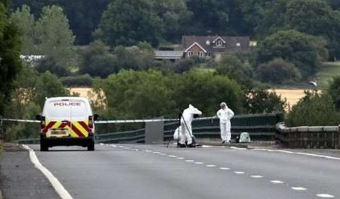 Police at the scene of the accident on the A21 near Tonbridge. Picture: UKNiP