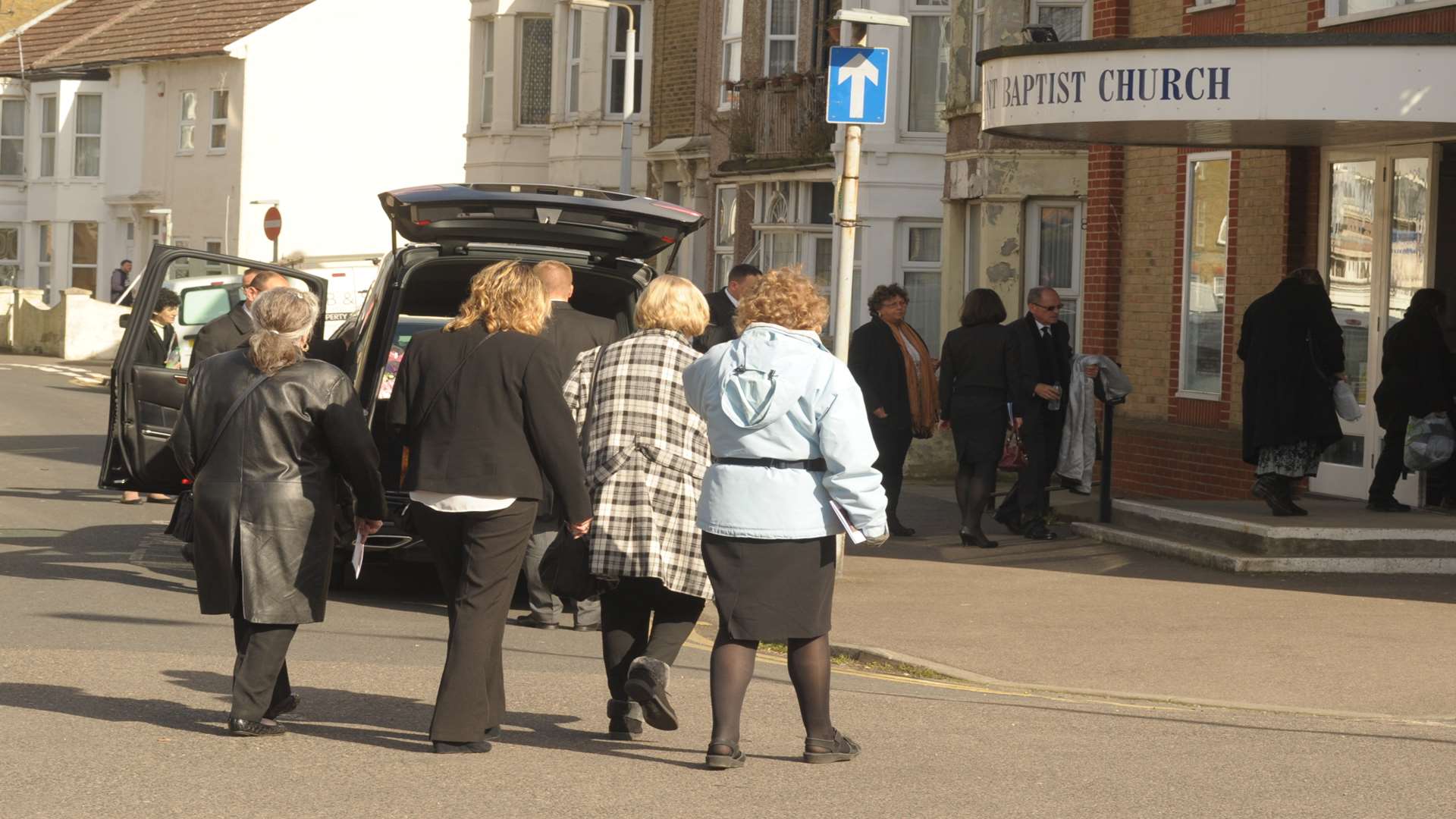 Mourners gather to say goodbye to Julia Baker