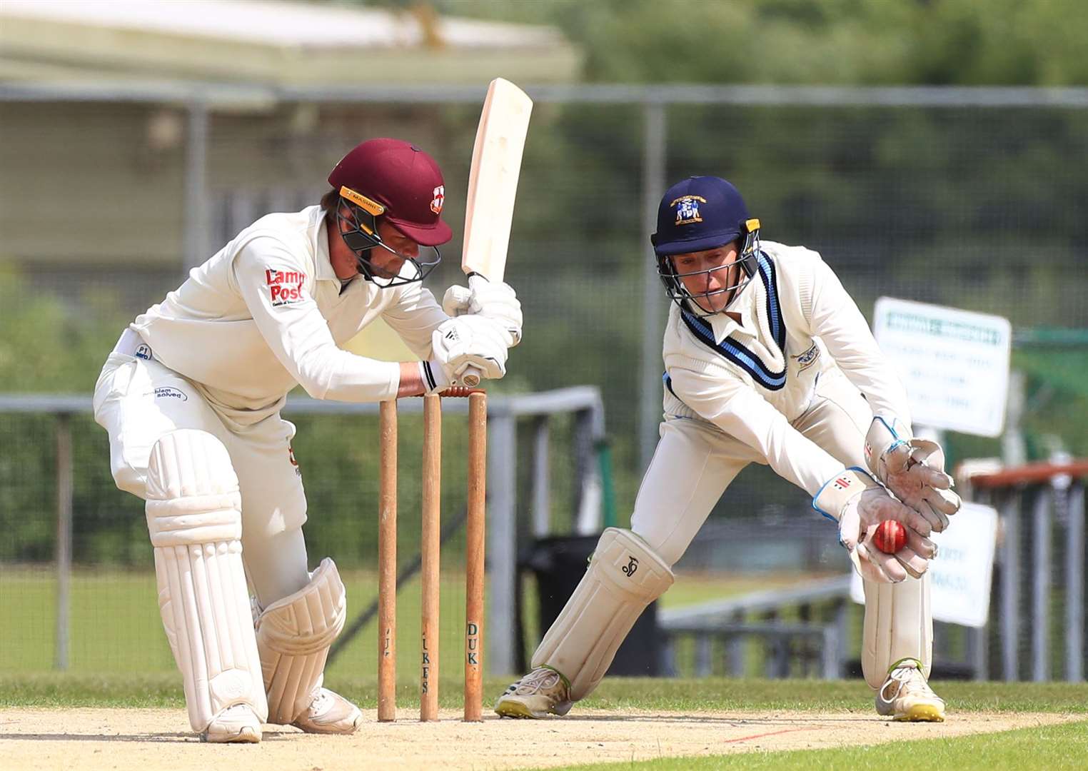 Canterbury wicketkeeper Liam Durrant in action at Polo Farm. Picture: Gary Restall