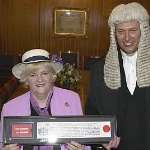 HONOUR: Ann Widdecombe at the special ceremony. Picture courtesy GREG WILLIAMS