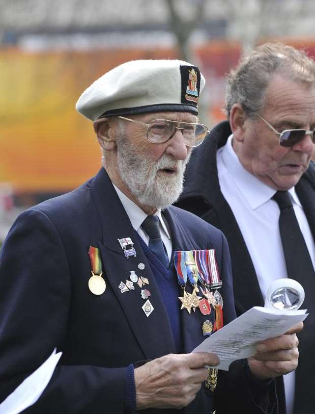 People gathered to mark the dedication of the memorial