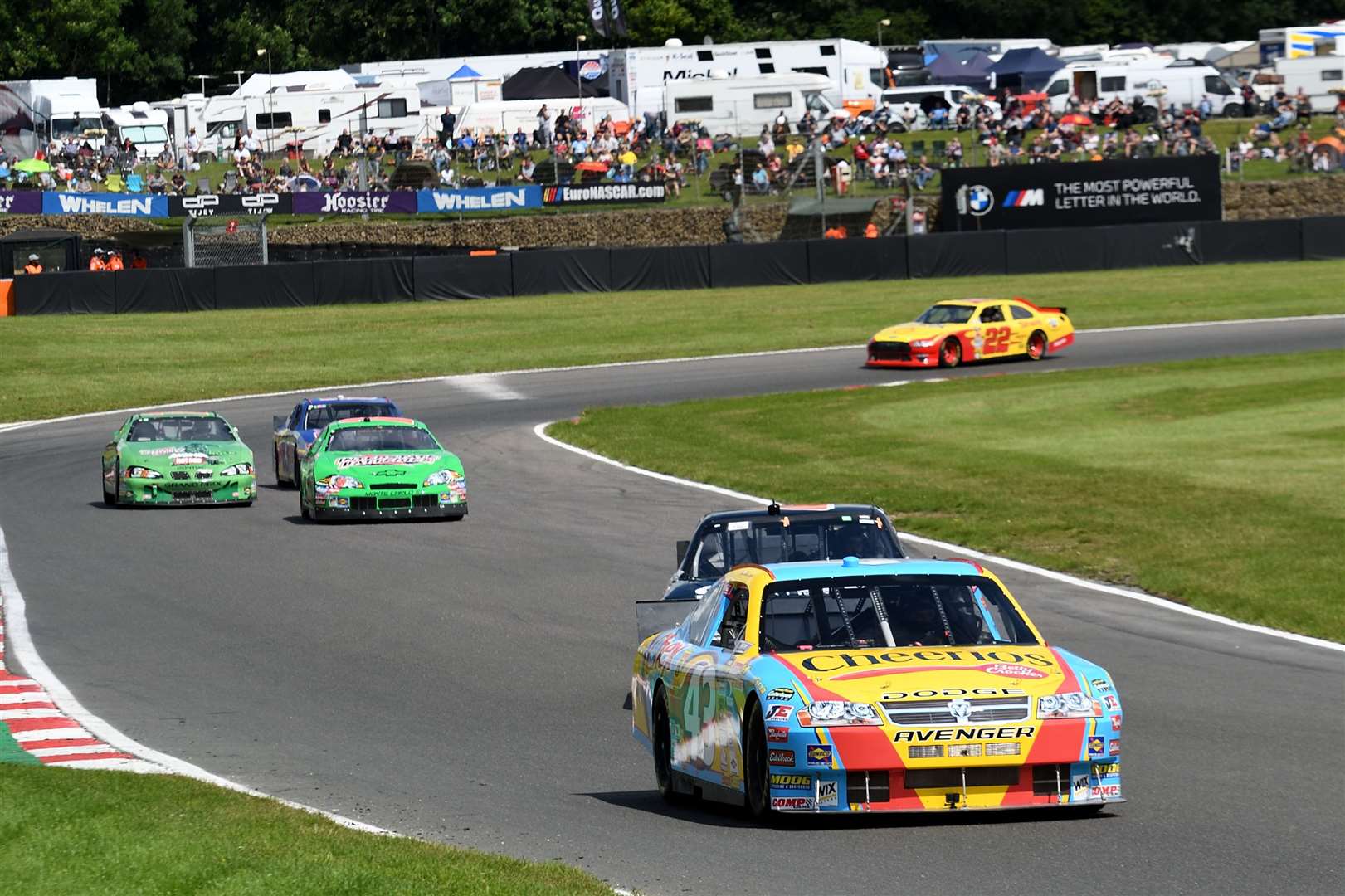 Iconic USA NASCAR demo laps. Picture:Simon Hildrew