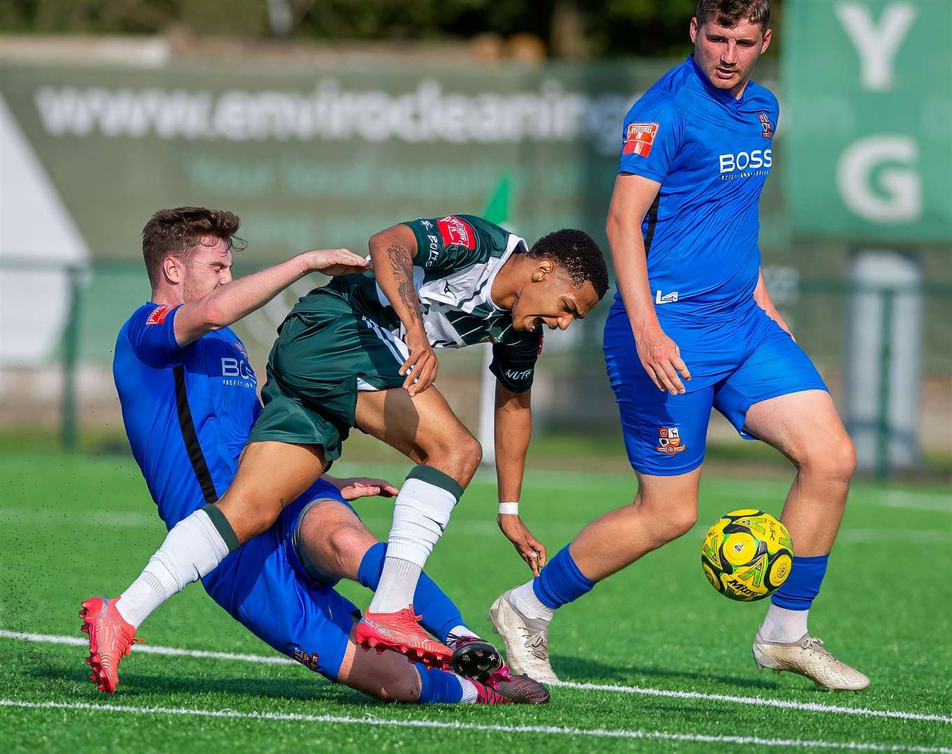 Ashford United were 2-1 winners over Hartley Wintney in the FA Trophy second qualifying round. Picture: Ian Scammell