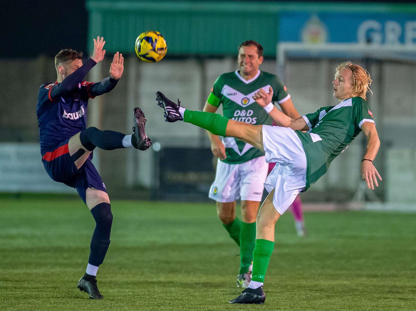 Ashford lost on penalties to Chatham in the Kent Senior Cup on Tuesday night. Picture: Ian Scammell