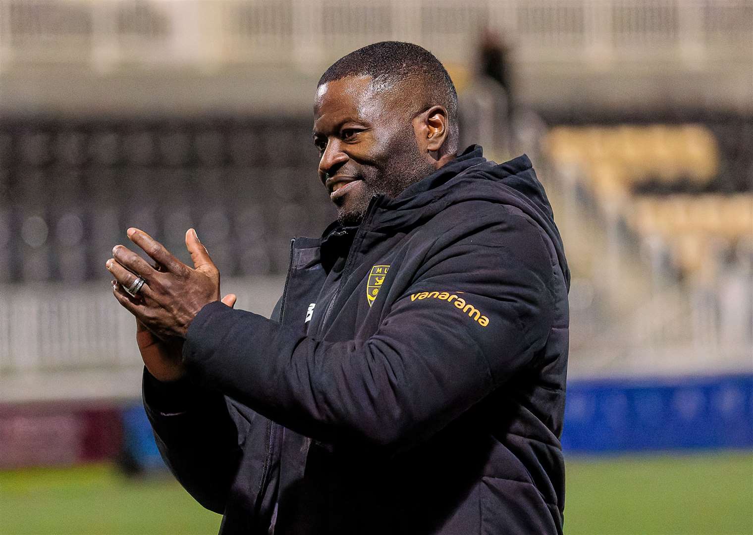 Maidstone manager George Elokobi. Picture: Helen Cooper