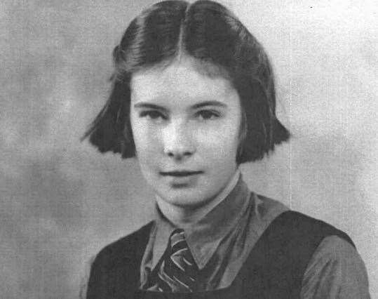 Pauline Ventress in her school days