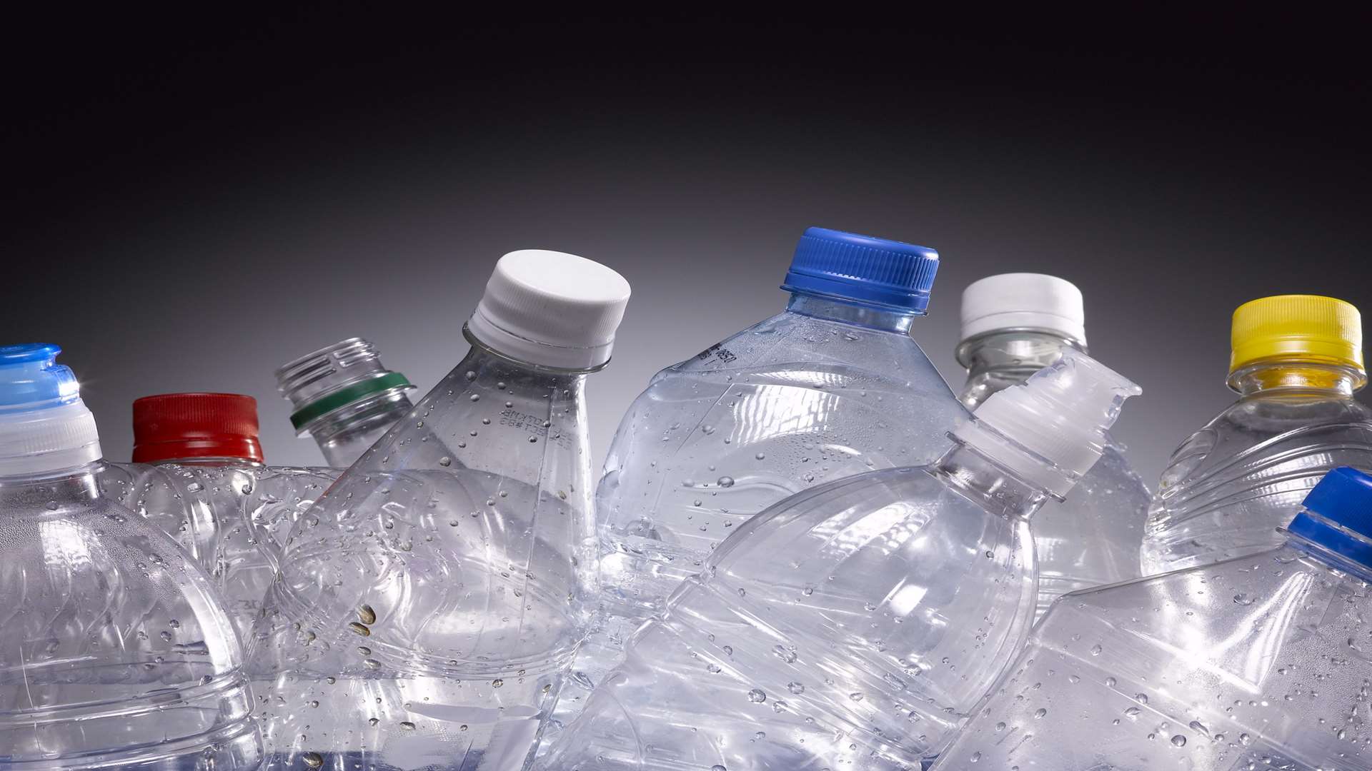 A recycling bin with plastic bottles in. Picture: Getty Images