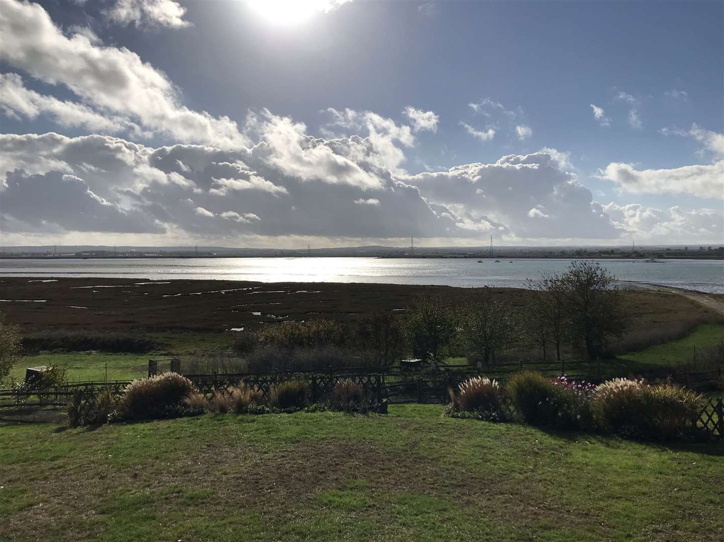 The view from The Ferry House Inn at Harty on Sheppey