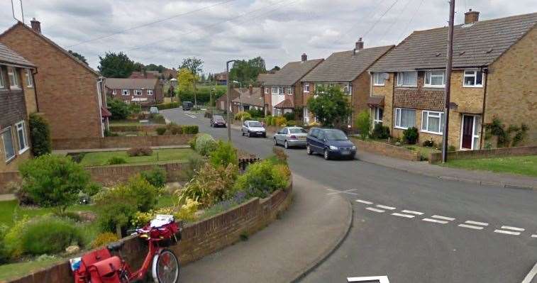 Chilton Field, Ash where the burglary took place. Google Street View (8381114)