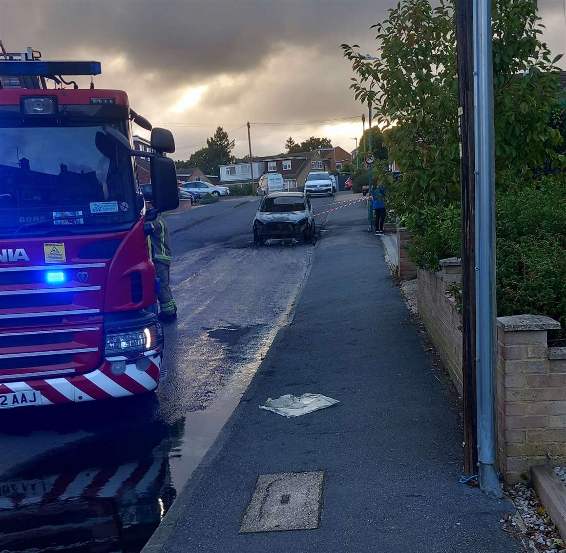 Fire crews attended the blaze in Sturry, Canterbury which is said to have started accidentally