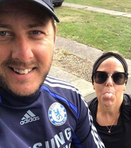 Friends Stewart Brown and Jo Lawton now cycle together to maintain their fitness following surgery