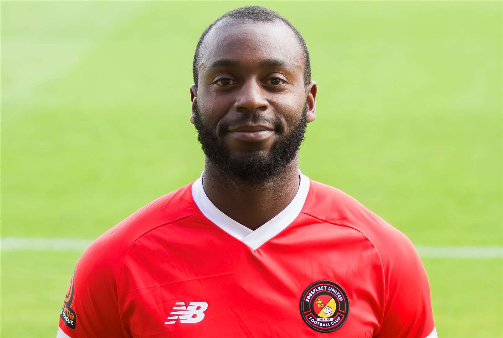 Ebbsfleet’s Omari Sterling-James netted his first goal of the season last weekend. Picture: Ed Miller/EUFC