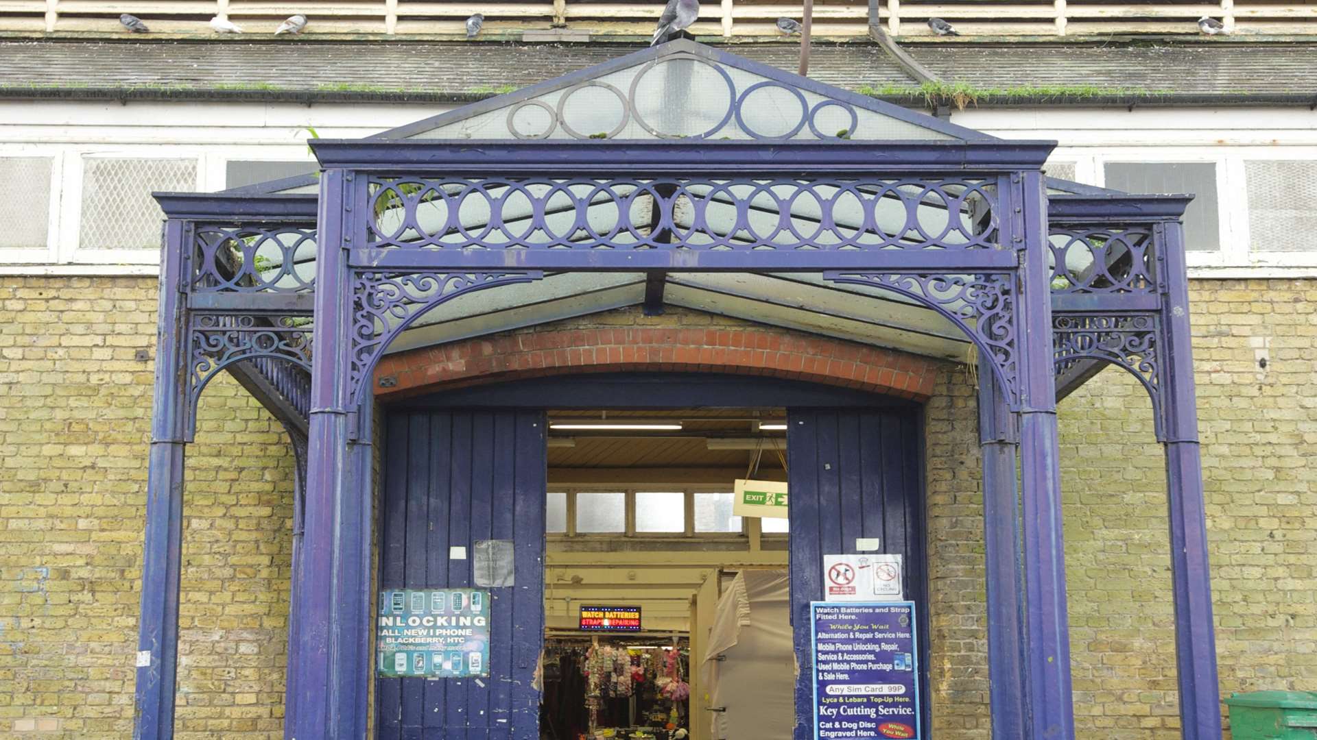 A view from Gravesend Borough Market car park