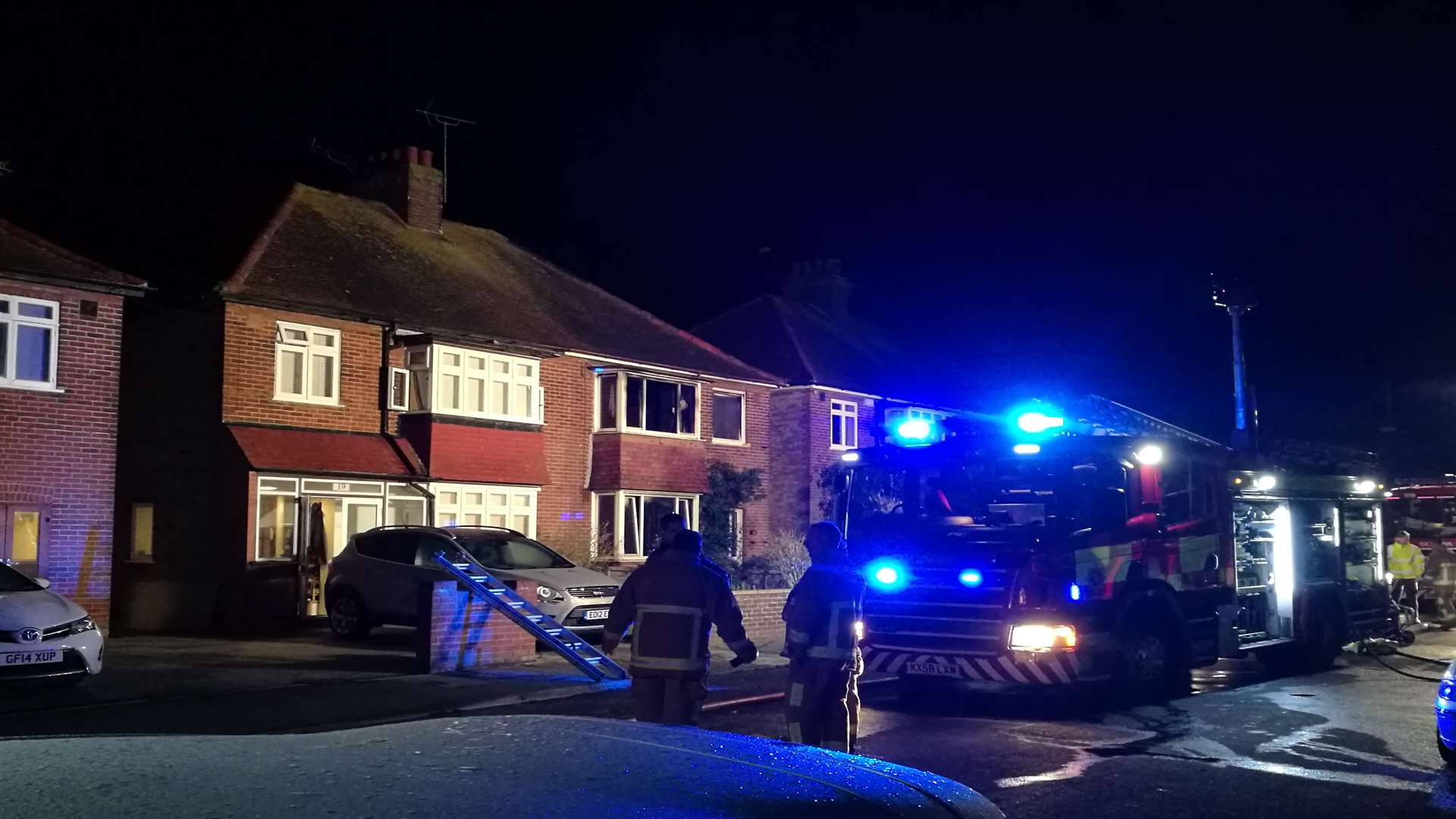 Fire in Green Lane, Broadstairs