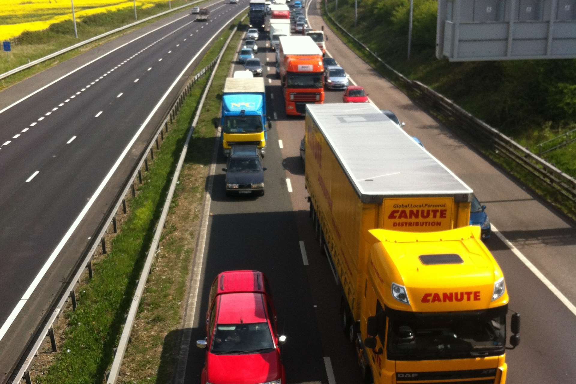 Motorists left the M2 at Gillingham via the hard shoulder. Library image.