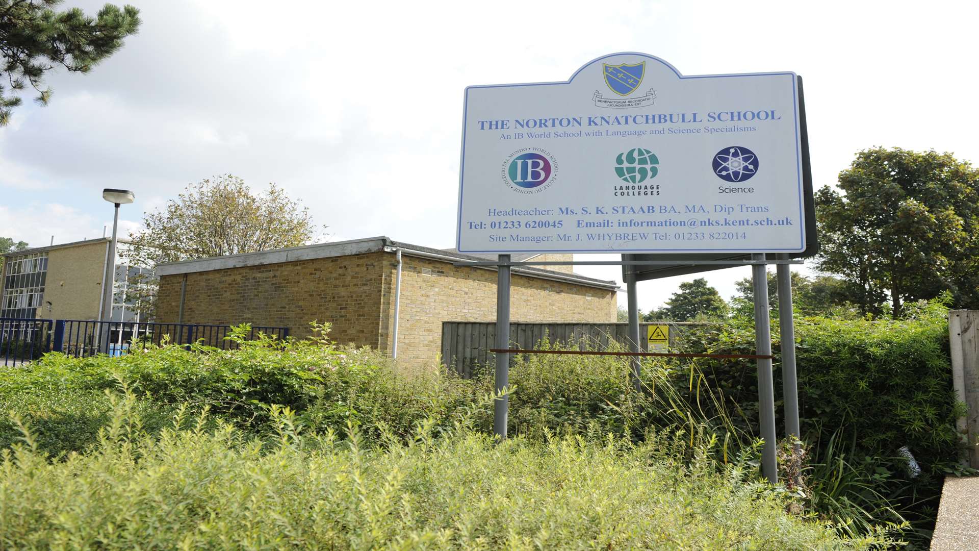 The Norton Knatchbull School in Hythe Road, Ashford