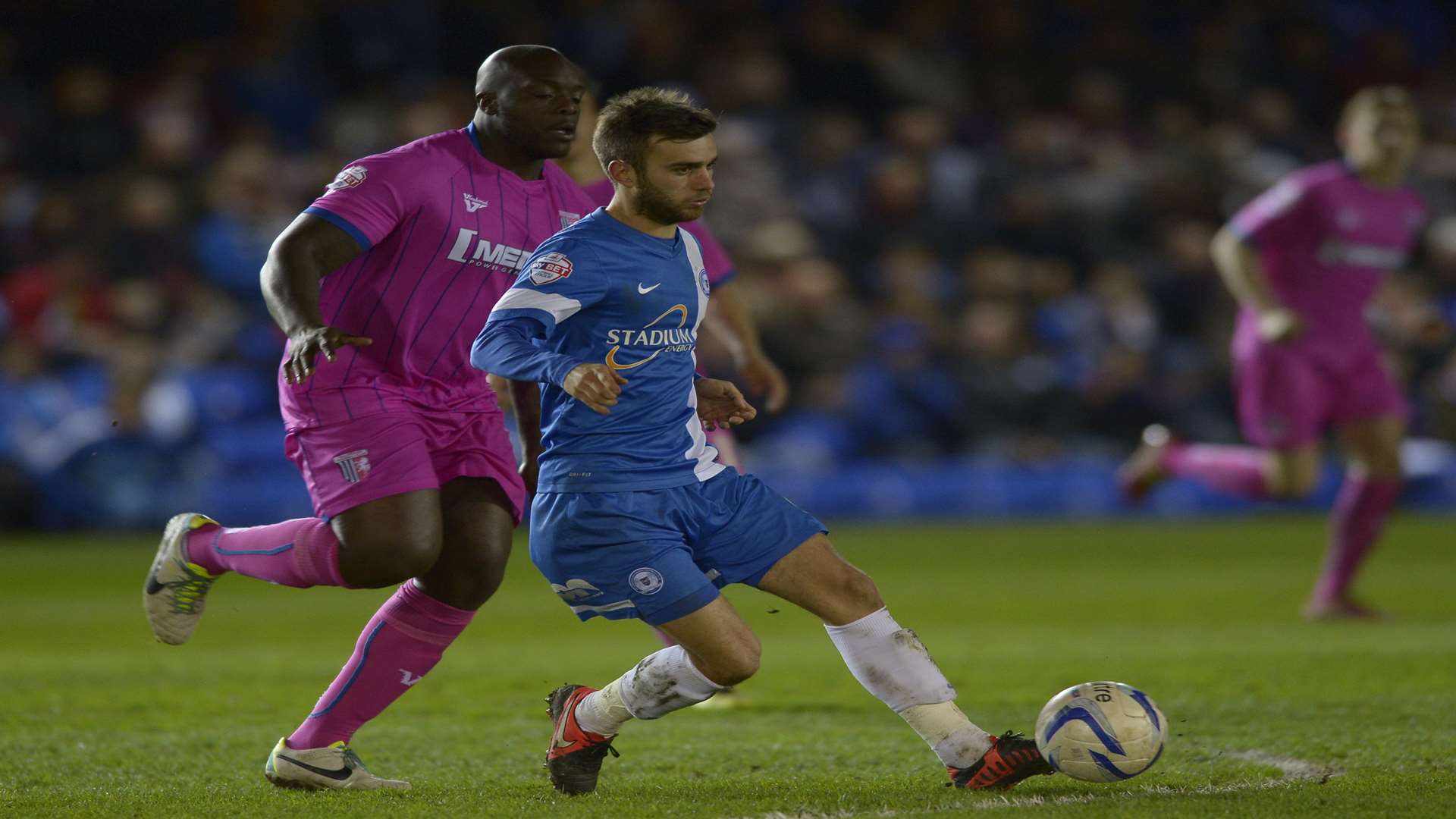 Jack Payne in action for Peterborough against Gillingham Picture: Ady Kerry