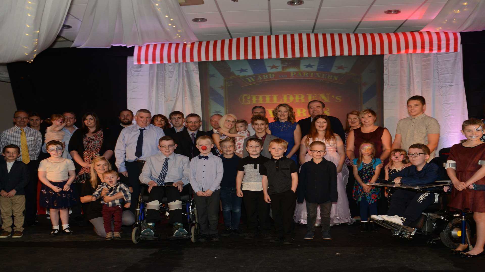 The award winners line up to receive congratulations at last year’s prize-giving ceremony