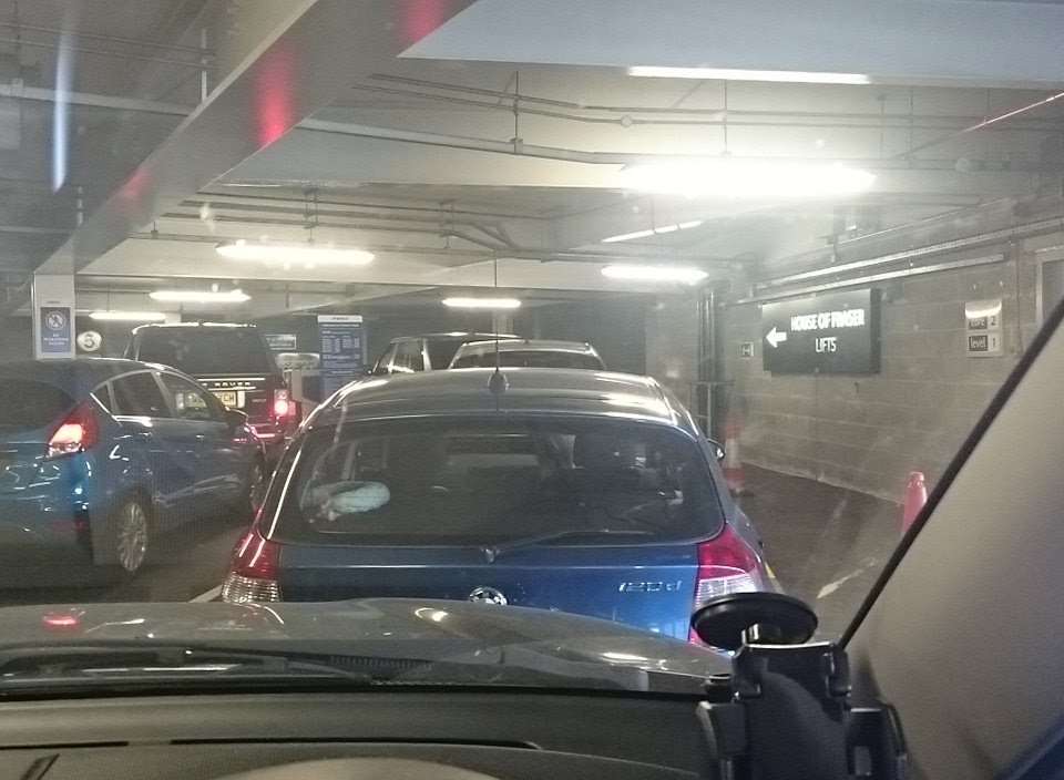 Fremlin Walk car park was gridlocked