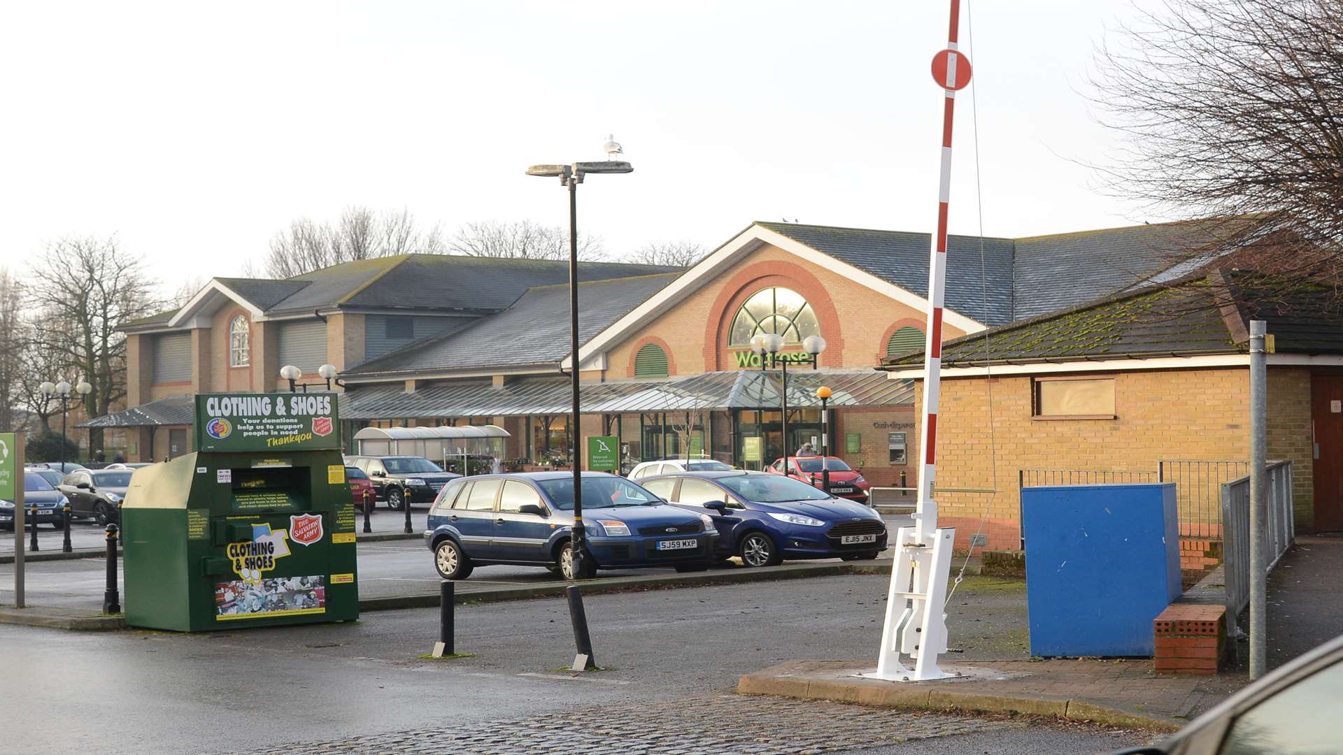 The new barriers at Waitrose in Hythe. Picture: Gary Browne