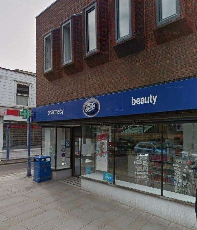 Boots in High Street, Sheerness was targeted. Picture: Google Maps