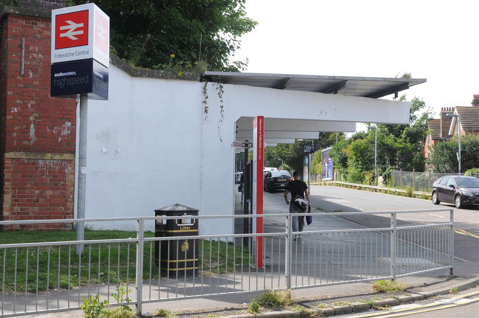 Officers were called to Folkestone Central station. Picture: Wayne McCabe