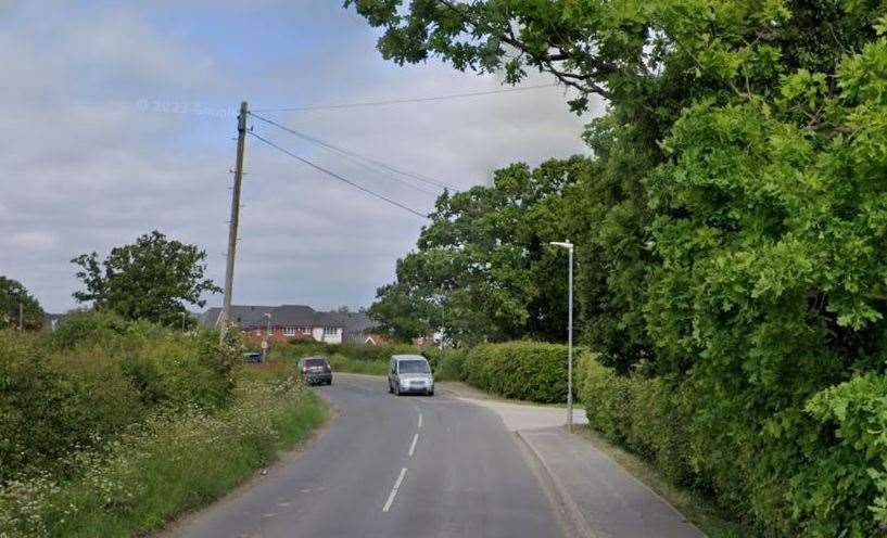 Another robbery reportedly took place in Headcorn Road, Staplehurst. Picture: Google Maps