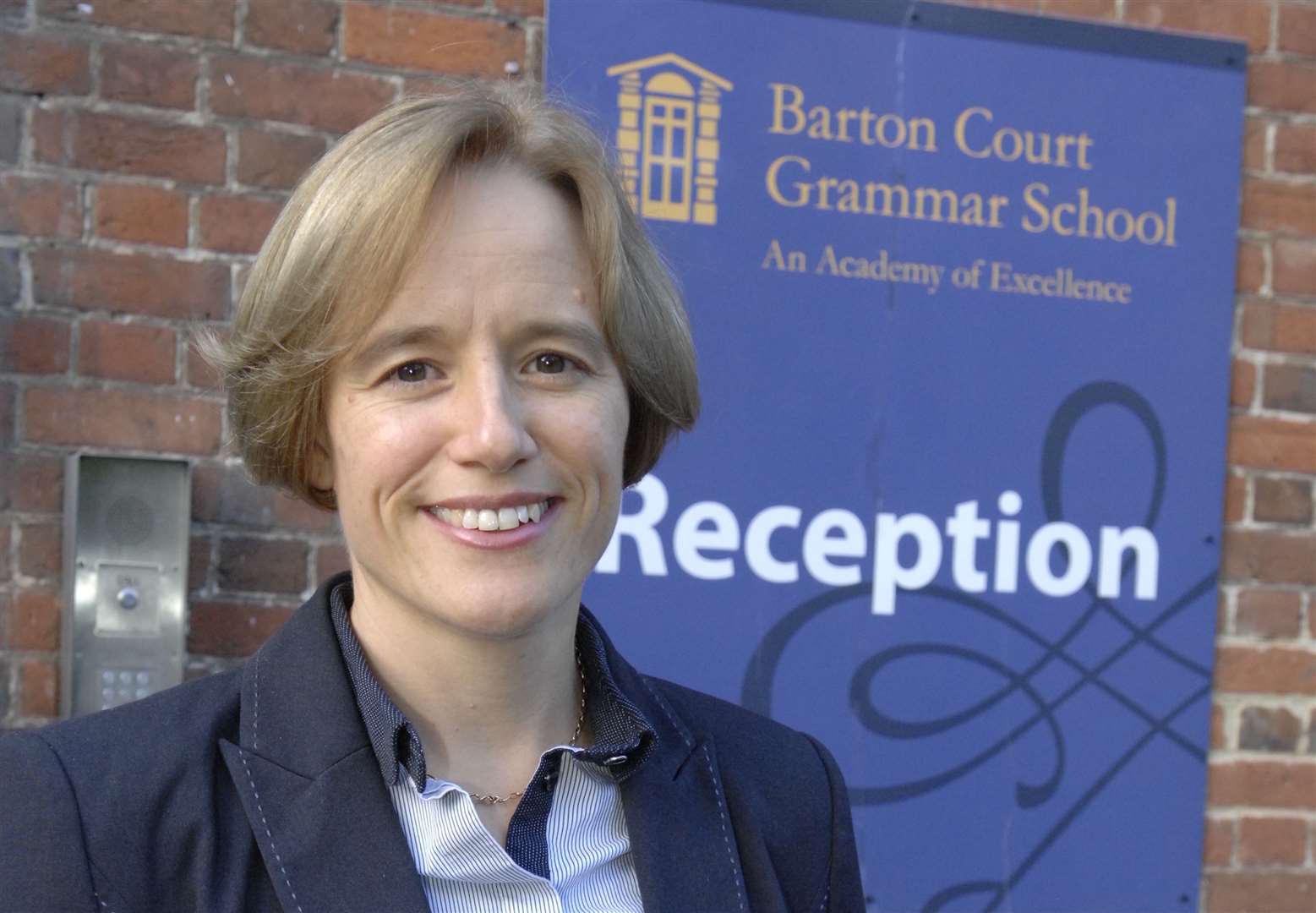 Kirstin Cardus, head teacher at Barton Court Grammar School. Picture: Chris Davey.