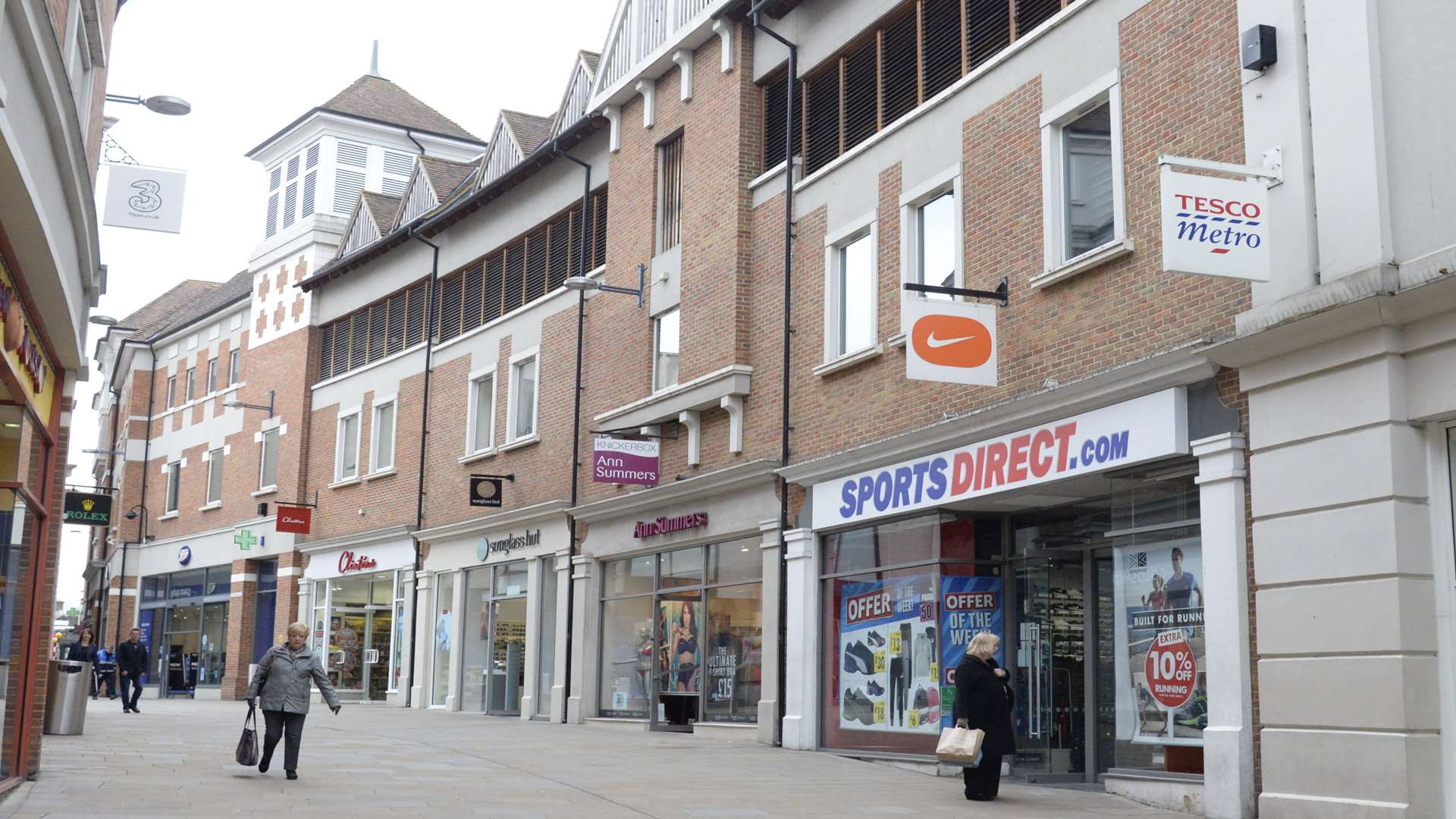 The Whitefriars shopping centre in Canterbury.